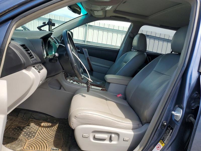 2012 Toyota Highlander VIN JTEDC3EHXC2010323 COPART salvage auction — WATER/FLOOD, Va - Cert Of Title-Salvage Water, sold $3,400 on 2026-07-15 (photo 7)
