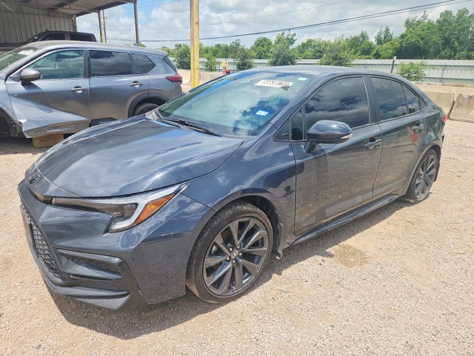 2025 Toyota Corolla VIN 5YFS4MCE1SP222745 COPART salvage auction — SIDE, Tx - Certificate Of Title, sold $5,500 on 2026-07-14 (photo 1)