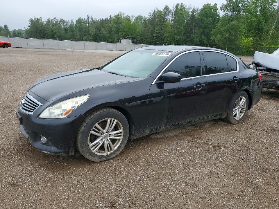 2011 Infiniti G25 VIN JN1DV6APXBM604123 COPART salvage auction — SIDE, ON - PERMIT NO BRAND - UNFIT, sold $400 on 2026-07-16 (photo 1)