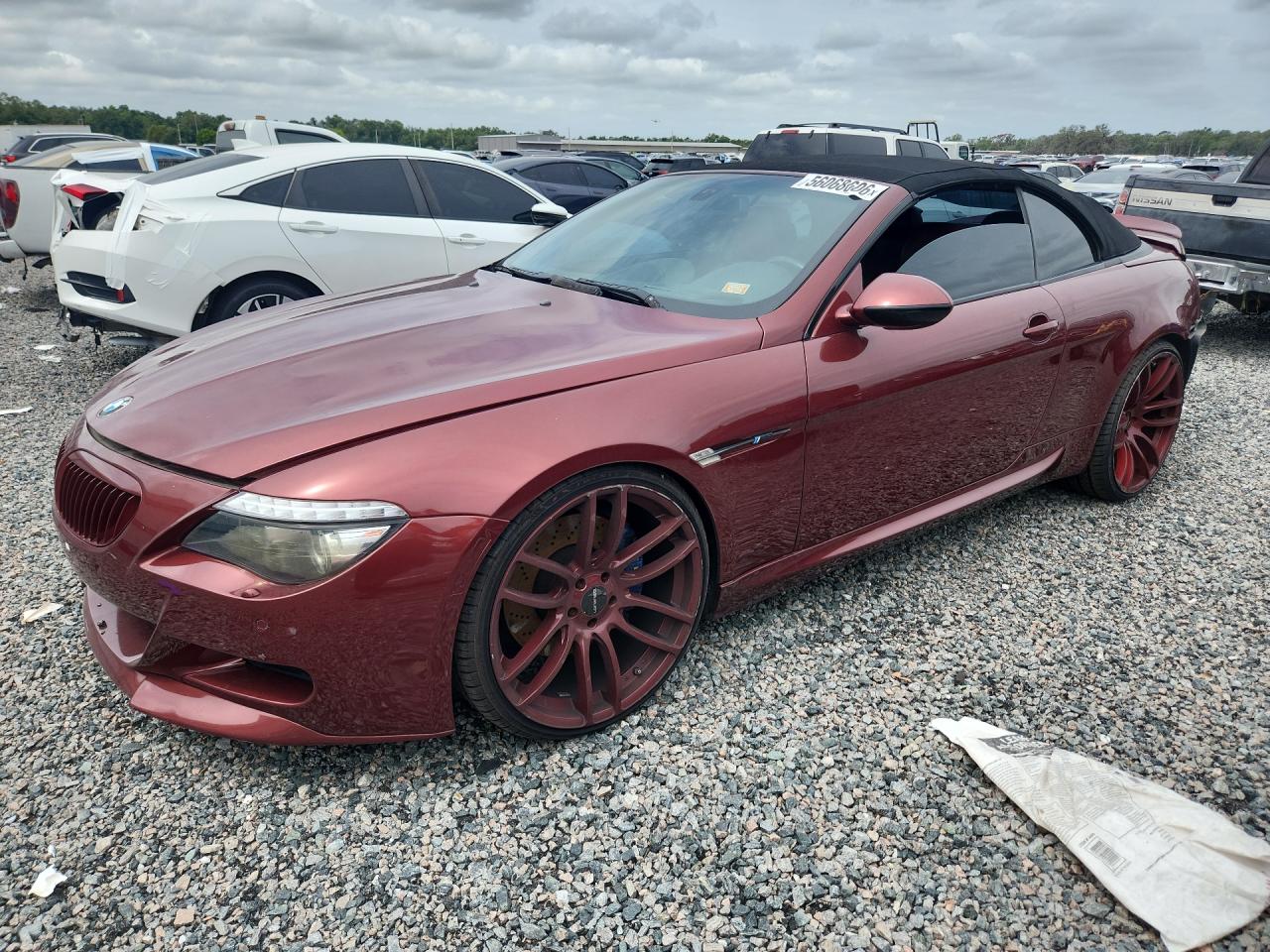 2007 BMW 650 VIN WBAEK13567CN81894 — COPART salvage auction photo