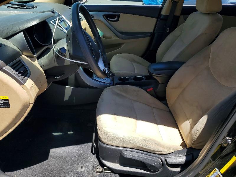 2012 Hyundai Elantra VIN KMHDH4AE1CU391972 COPART salvage auction — REAR END, Ca - Salvage Certificate, sold $975 on 2026-07-13 (photo 7)