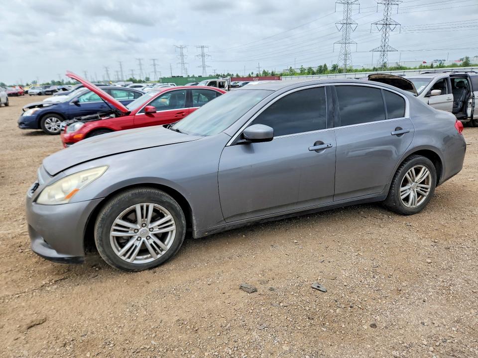 2013 Infiniti G VIN JN1CV6AR1DM765587 COPART salvage auction — FRONT END, Il - Salvage Certificate, sold $250 on 2026-07-30 (photo 1)