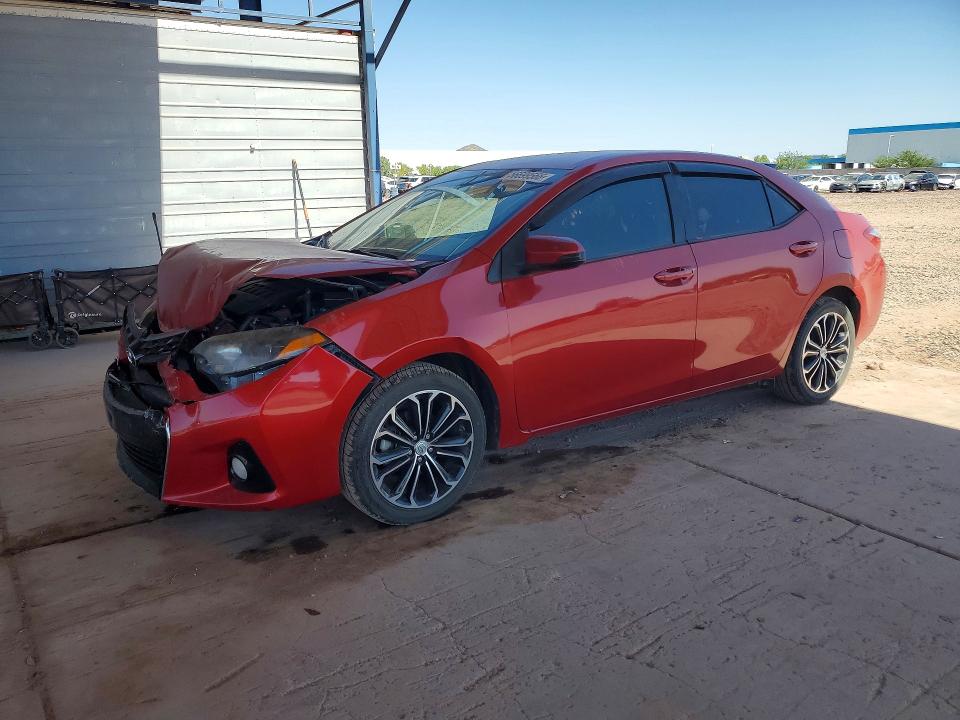 2015 Toyota Corolla VIN 5YFBURHE3FP345765 COPART salvage auction — FRONT END, AZ - CERT OF TITLE - SALVAGE, sold $2,100 on 2026-07-28 (photo 1)