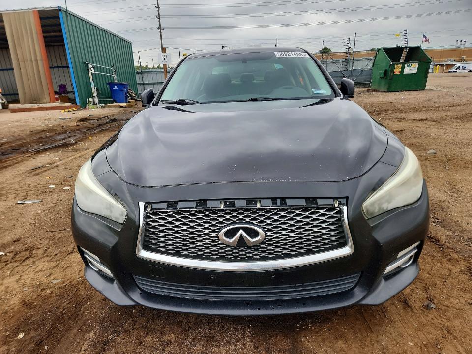 2014 Infiniti Q50 VIN JN1BV7AR3EM691334 COPART salvage auction — HAIL, Co - Dis/Dlr/Exp Only Clean Title, sold $400 on 2026-07-13 (photo 5)