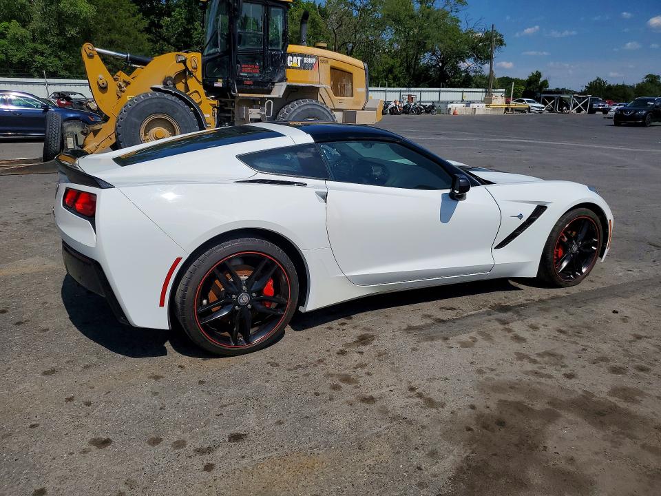 2017 Chevrolet Corvette stingray VIN 1G1YJ2D78H5107338 COPART salvage auction — WATER/FLOOD, Fl - Cert Of Title-Slvg Rebld Flood (P), sold $23,300 on 2026-07-07 (photo 3)