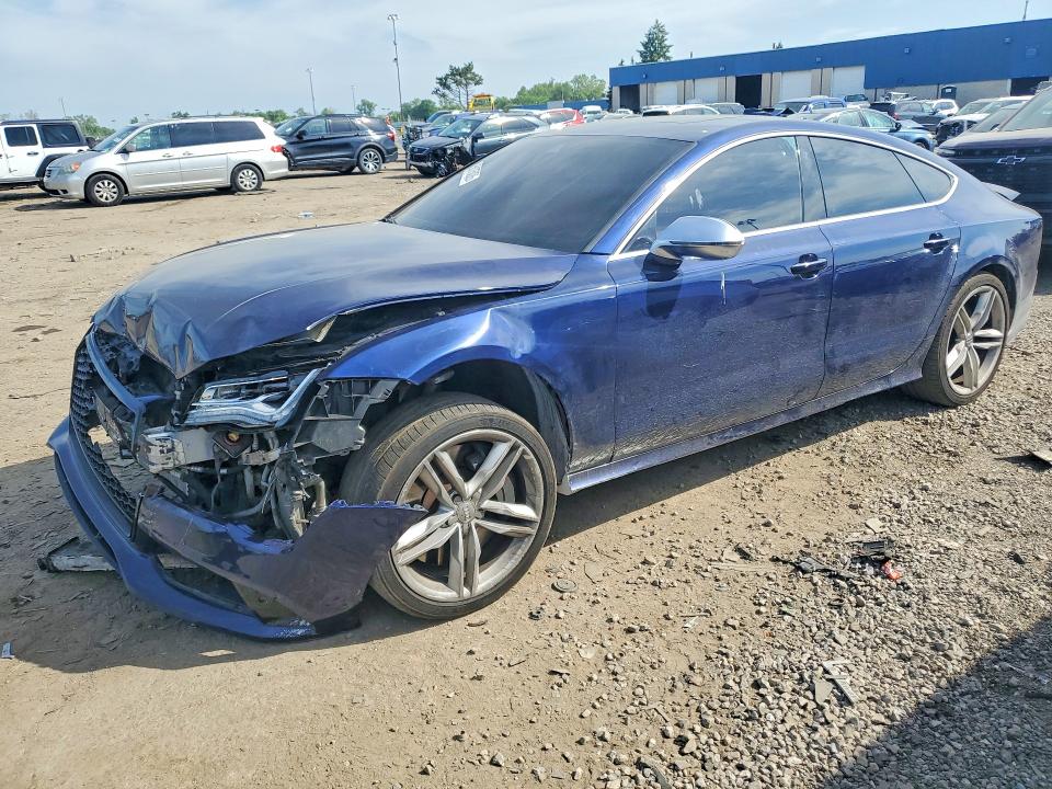 2014 Audi S7 VIN WAUW2AFC5EN035054 COPART salvage auction — FRONT END, Mi - Dealer Only-Rebuilt Salvage, sold $3,650 on 2026-07-28 (photo 1)