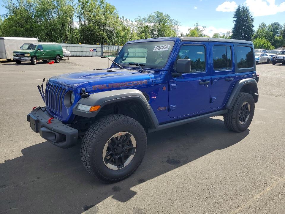2018 Jeep Wrangler / VIN 1C4HJXFN4JW211342 — COPART salvage auction photo