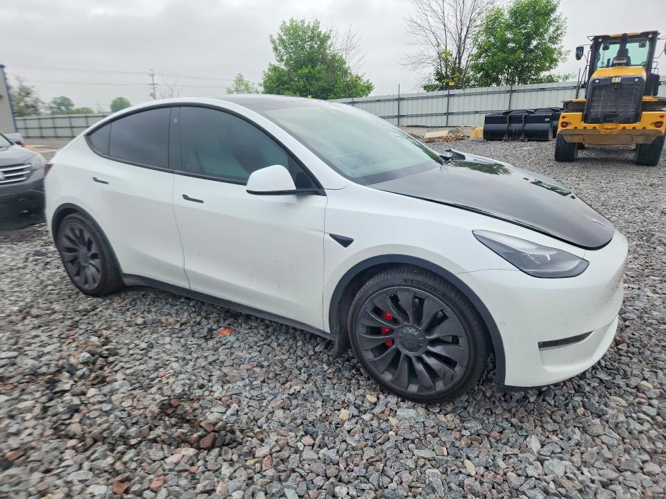 2021 Tesla Model y VIN 5YJYGDEF8MF248961 COPART salvage auction — FRONT END, Wi - Cert Of Title-Claim Paid, sold $8,100 on 2026-07-27 (photo 4)