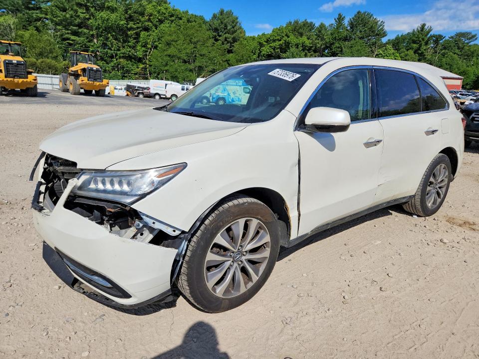 2015 Acura VIN 5FRYD4H49FB005874 COPART salvage auction — FRONT END, Ma - Cert Of Title-Reconstrctd Coll, sold $1,500 on 2026-07-06 (photo 1)