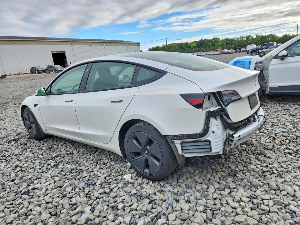 2023 Tesla Model 3 VIN 5YJ3E1EA0PF573918 COPART salvage auction — REAR END, Nj - Cert Of Title-Salvage, sold $10,700 on 2026-07-22 (photo 2)