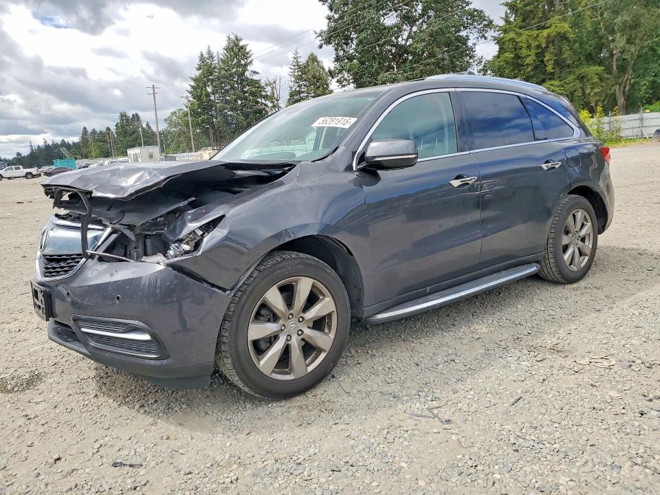 2015 Acura Mdx VIN 5FRYD4H89FB032303 COPART salvage auction — FRONT END, Wa - Bill Of Sale, sold $1,300 on 2026-07-17 (photo 1)