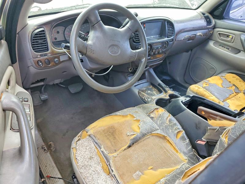 2001 Toyota Sequoia VIN 5TDZT34A21S032479 COPART salvage auction — FRONT END, Fl - Cert Of Title Slvg Rebuildable, sold $525 on 2026-07-14 (photo 8)