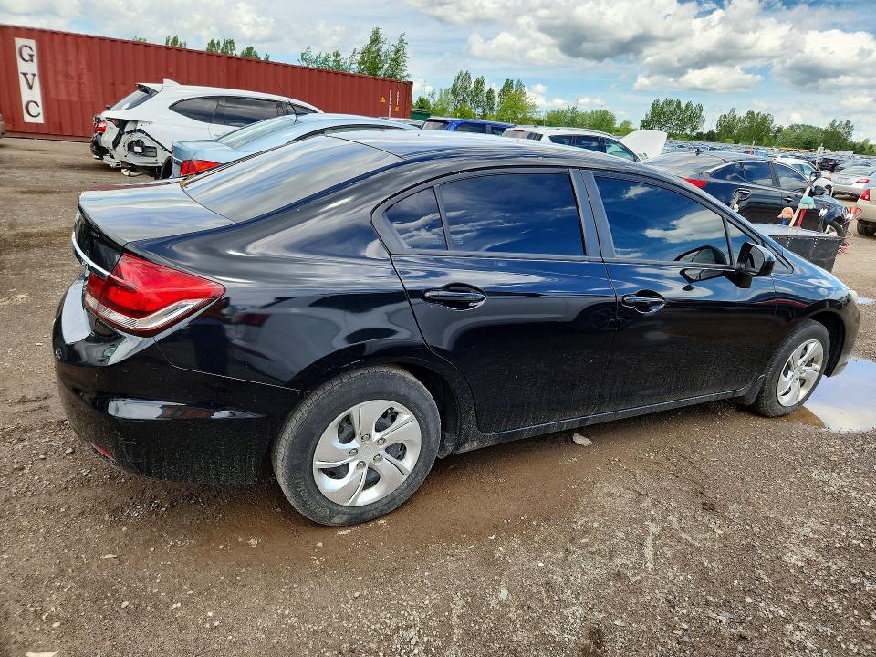 2014 Honda Civic VIN 2HGFB2E48EH002031 COPART salvage auction — FRONT END, ON - PERMIT NO BRAND - UNFIT, sold $975 on 2026-07-02 (photo 3)