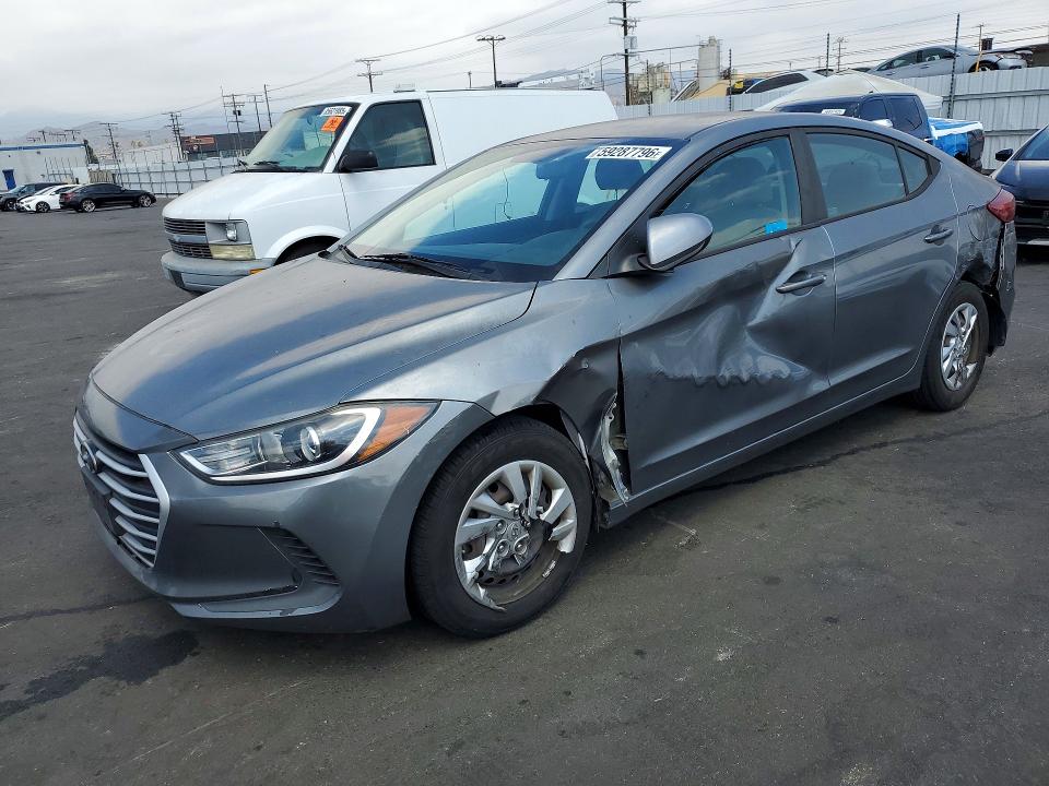 2017 Hyundai Elantra VIN KMHD74LF0HU113354 COPART salvage auction — SIDE, Ca - Salvage Certificate, sold $1,800 on 2026-07-13 (photo 1)