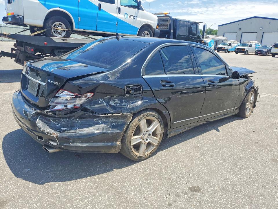 2010 Mercedes-benz C-klasse VIN WDDGF8BB7AR126885 COPART salvage auction — REAR END, NC - SALVAGE CERTIFICATE OF TITLE, sold $250 on 2026-07-28 (photo 3)