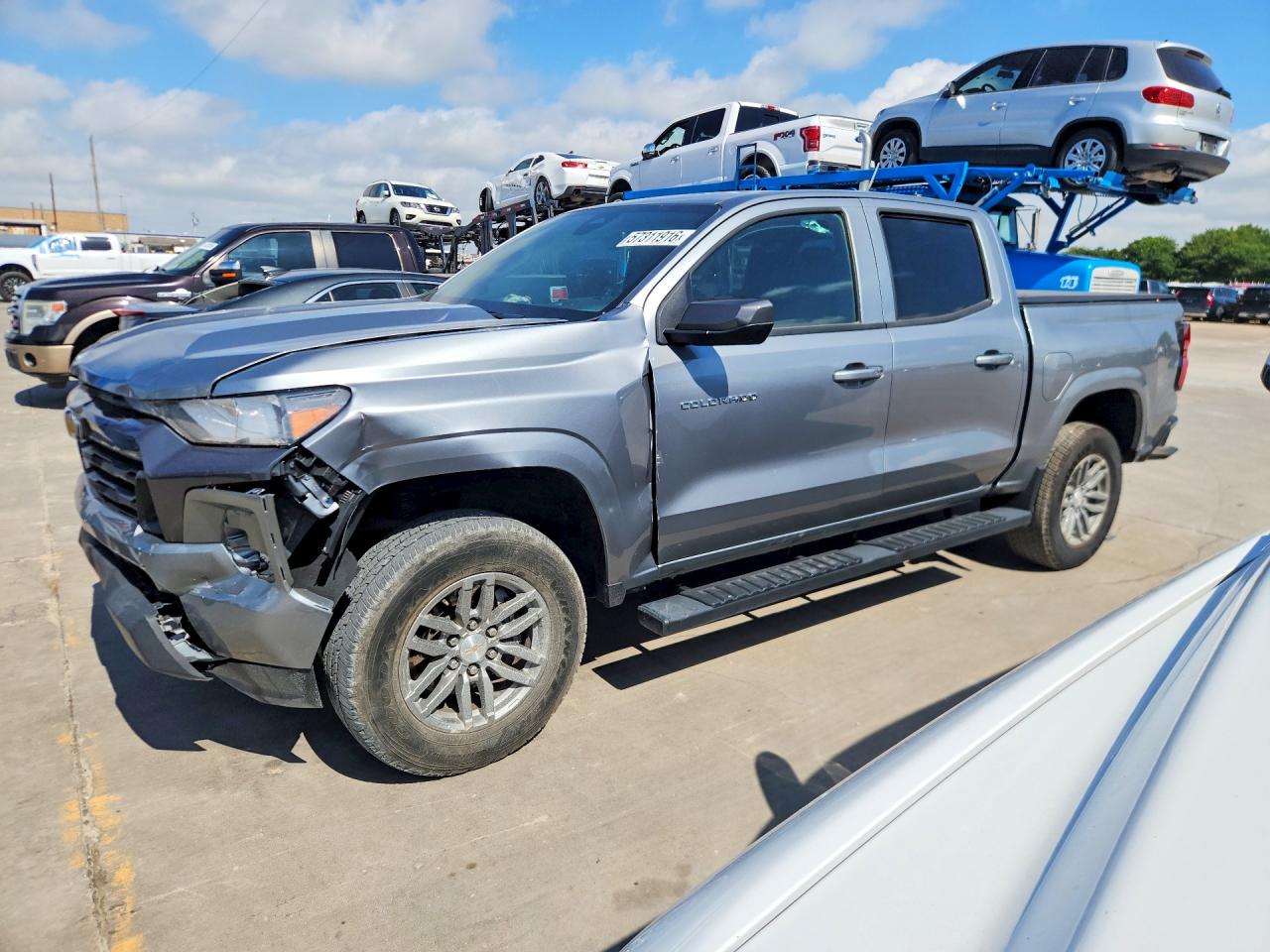 2025 Chevrolet Colorado VIN 1GCPSCEK7S1149135 COPART salvage auction — Front End, TX - SALVAGE VEHICLE TITLE, sold $11,200 on 2026-07-04 (photo 1)