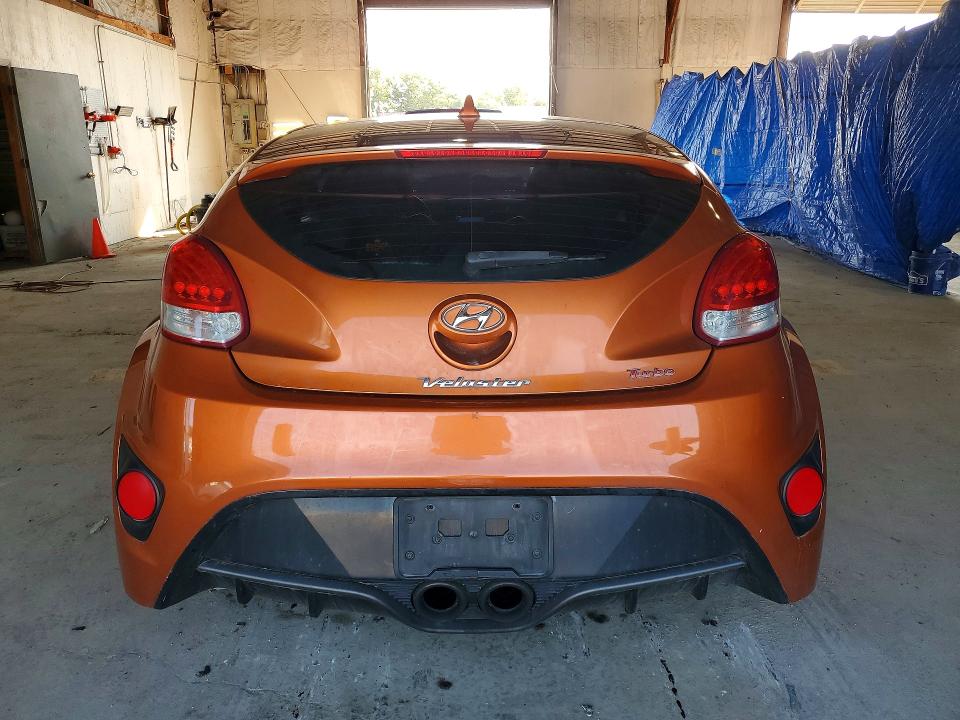 2013 Hyundai Veloster VIN KMHTC6AE7DU143328 COPART salvage auction — FRONT END, Ky - Certificate Of Title, sold $975 on 2026-07-04 (photo 6)