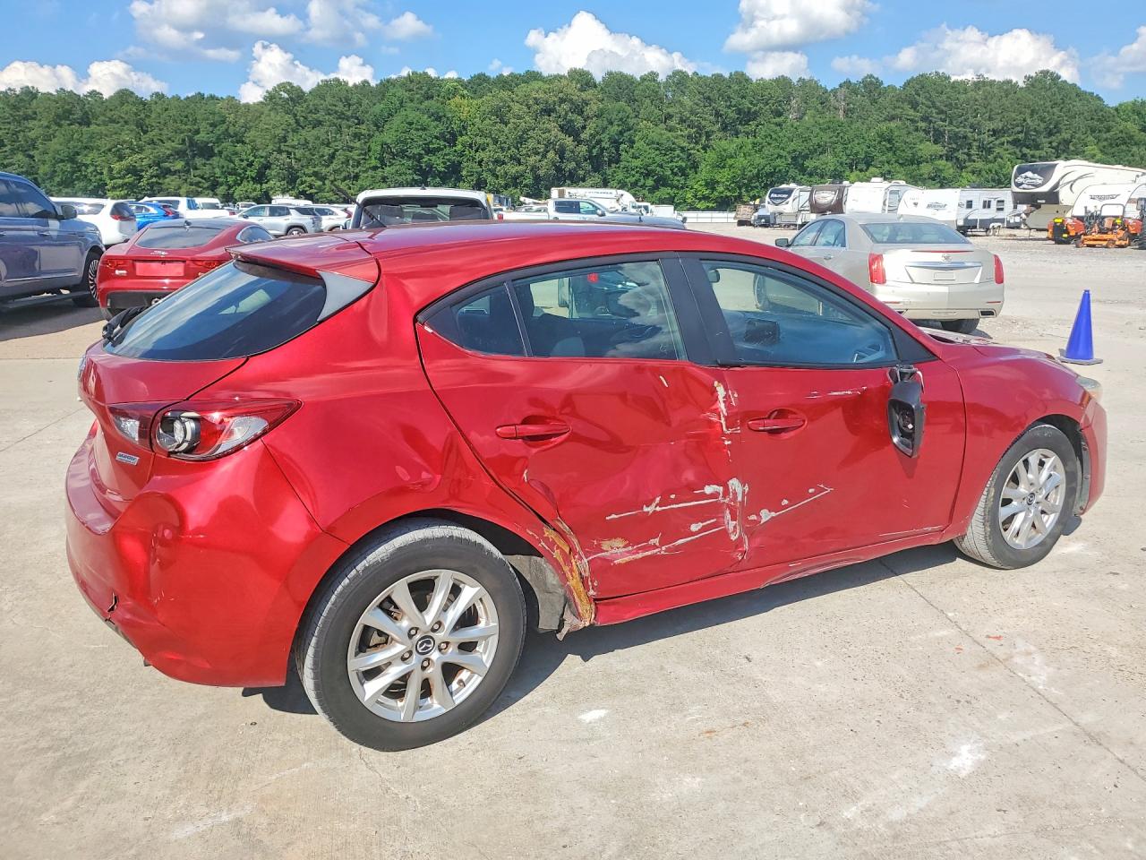 2018 Mazda 3 VIN 3MZBN1K70JM186483 COPART salvage auction — Side, MS - CERTIFICATE OF TITLE, sold $2,000 on 2026-07-09 (photo 3)