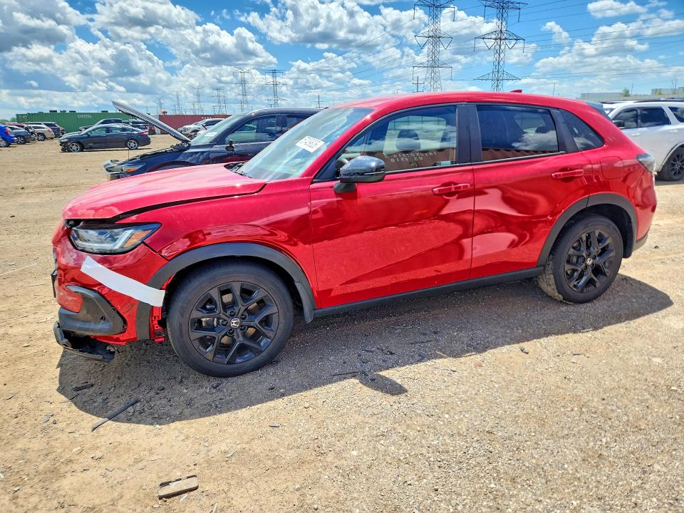 2023 Honda Hr-v VIN 3CZRZ2H58PM722987 COPART salvage auction — FRONT END, Il - Salvage Certificate, sold $8,500 on 2026-07-30 (photo 1)