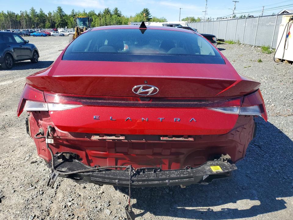 2021 Hyundai Elantra VIN KMHLM4AG9MU137422 COPART salvage auction — FRONT END, Ns - Cert Of Reg - Non-Repairable, sold $725 on 2026-07-09 (photo 6)