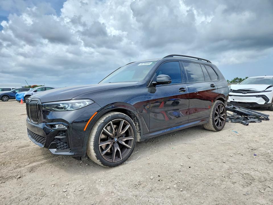 2022 BMW X7 VIN 5UXCW2C05N9J59746 COPART salvage auction — REAR END, Fl - Cert Of Title Slvg Rebuildable, sold $35,000 on 2026-07-08 (photo 1)