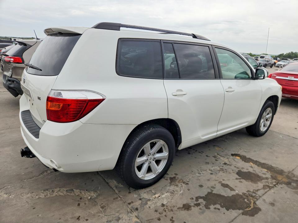 2008 Toyota Highlander VIN JTEES41A682026404 COPART salvage auction — NORMAL WEAR, Tx - Certificate Of Title, sold $1,450 on 2026-07-06 (photo 3)