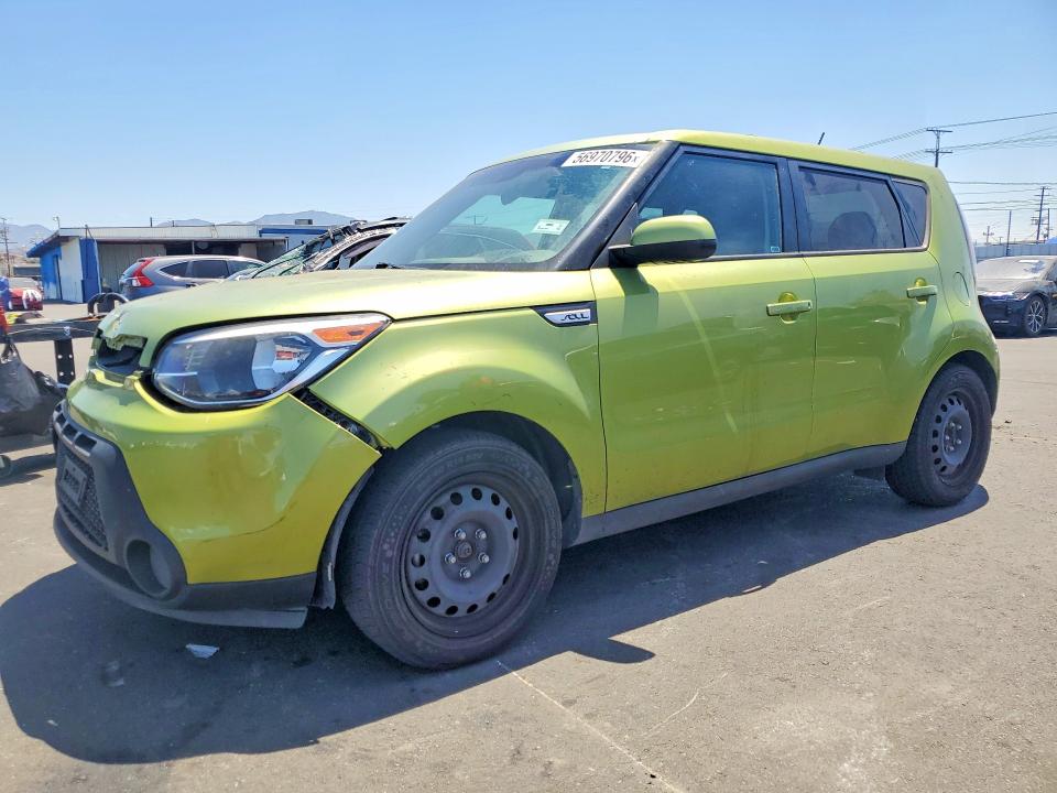 2015 Kia Soul VIN KNDJN2A23F7792498 COPART salvage auction — FRONT END, Co - Salvage Title, sold $1,300 on 2026-07-20 (photo 1)