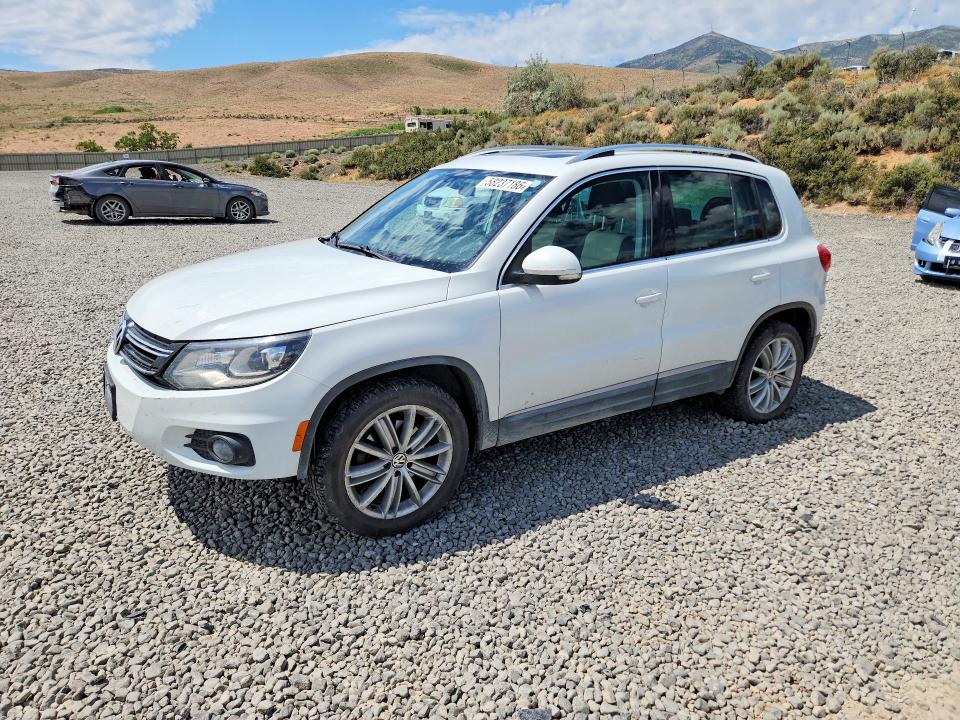 2016 Volkswagen Tiguan VIN WVGAV7AX8GW591644 COPART salvage auction — FRONT END, Nv - Salvage Title, sold $2,650 on 2026-08-13 (photo 1)