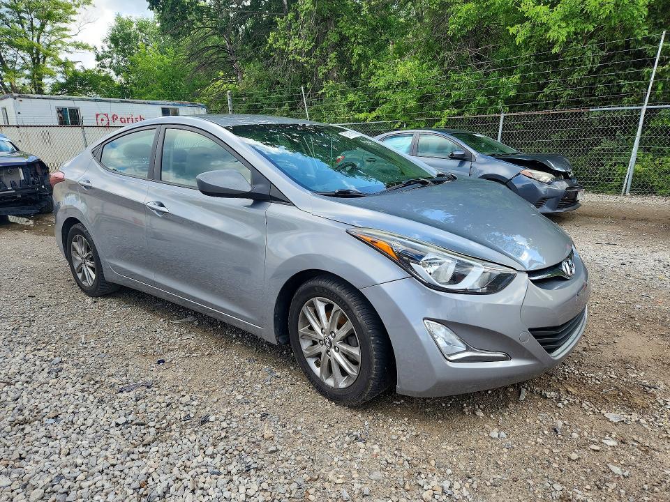 2015 Hyundai Elantra VIN KMHDH4AE8FU455879 COPART salvage auction — FRONT END, Oh - Cert Of Title-Salvage, sold $700 on 2026-07-15 (photo 4)