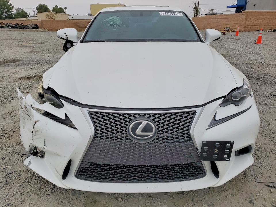 2015 Lexus Is VIN JTHBE1D25F5020332 COPART salvage auction — FRONT END, Ca - Salvage Certificate, sold $2,750 on 2026-07-29 (photo 5)