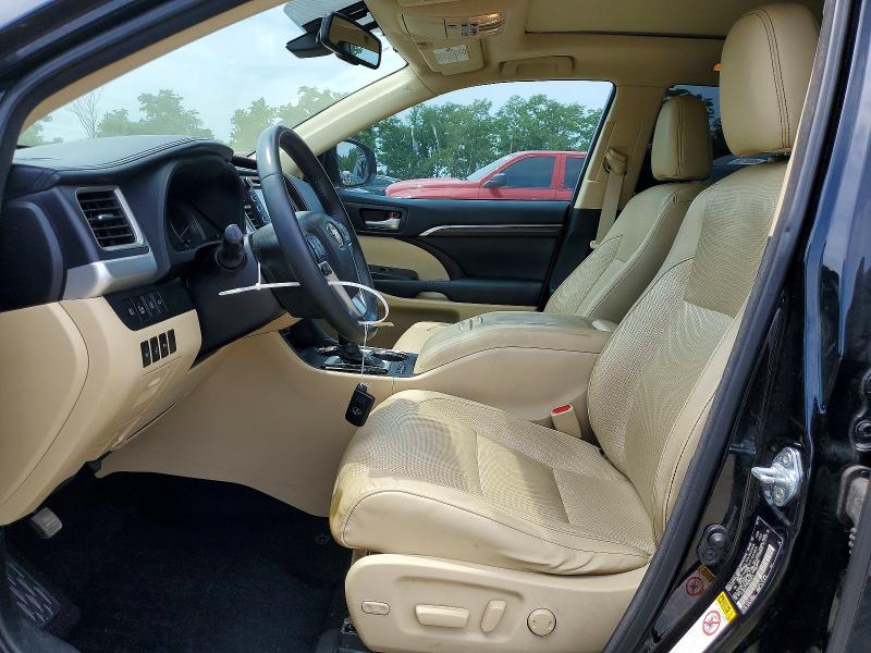 2016 Toyota Highlander VIN 5TDDKRFH3GS292814 COPART salvage auction — FRONT END, Md - Cert Of Salvage > 75% Damage, sold $9,000 on 2026-07-07 (photo 7)
