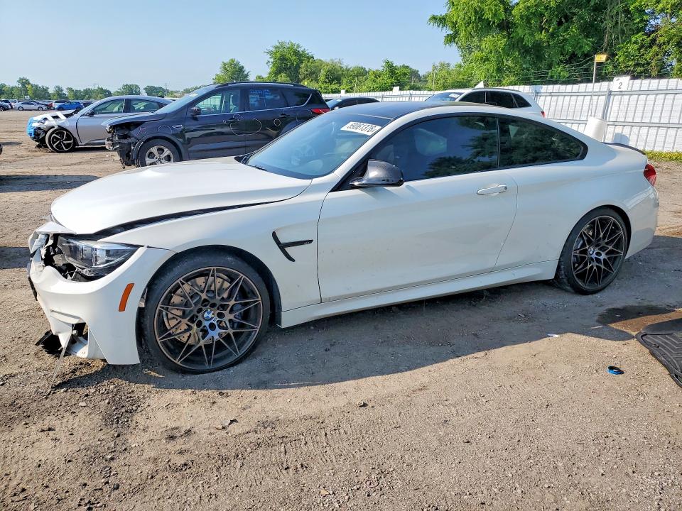 2018 BMW M4 VIN WBS4Y9C53JAC87959 COPART salvage auction — FRONT END, ON - PERMIT SALVAGE, sold $16,500 on 2026-07-28 (photo 1)
