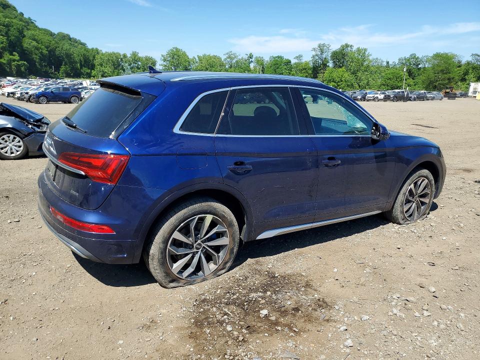 2021 Audi Q5 VIN WA1BAAFY7M2033185 COPART salvage auction — ROOF, Ny - Mv-907A Salvage Certificate, sold $6,600 on 2026-07-14 (photo 3)