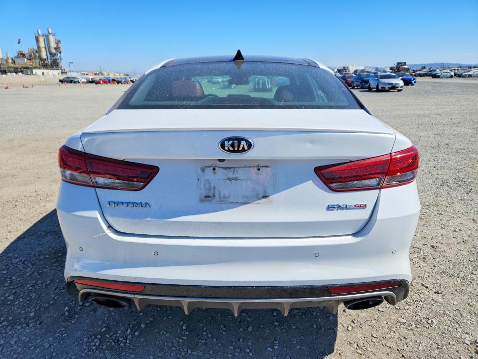 2016 Kia Optima VIN 5XXGW4L2XGG024865 COPART salvage auction — FRONT END, Ca - Salvage Certificate, sold $1,400 on 2026-07-28 (photo 6)