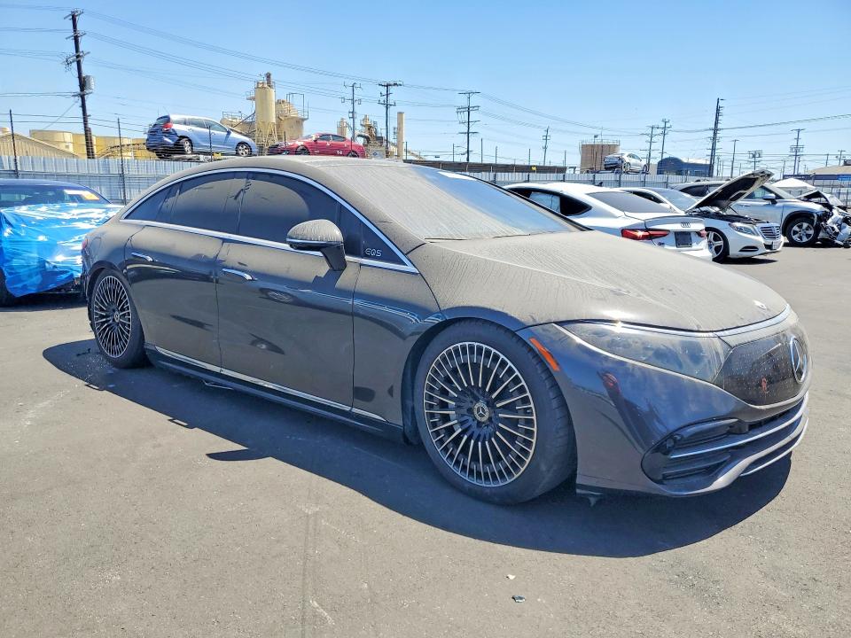 2024 Mercedes-benz Eqs VIN W1KCG4EB1RA046105 COPART salvage auction — REAR END, Ca - Salvage Certificate, sold $25,750 on 2026-07-20 (photo 4)
