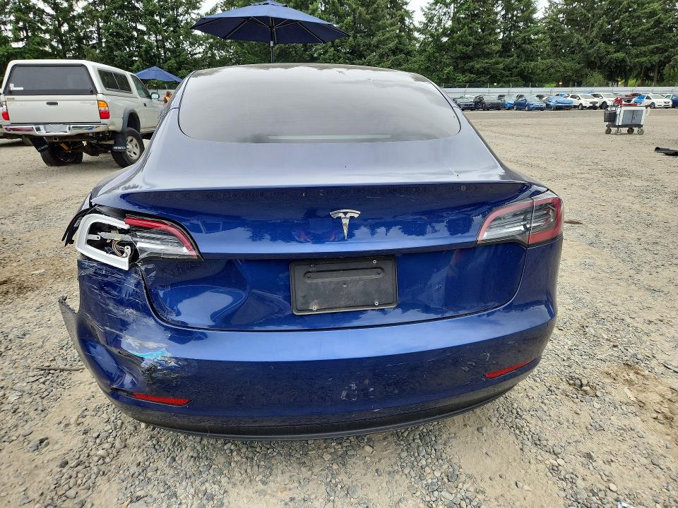 2022 Tesla Model 3 VIN 5YJ3E1EA6NF303797 COPART salvage auction — REAR END, WA - BILL OF SALE, sold $4,800 on 2026-07-10 (photo 6)