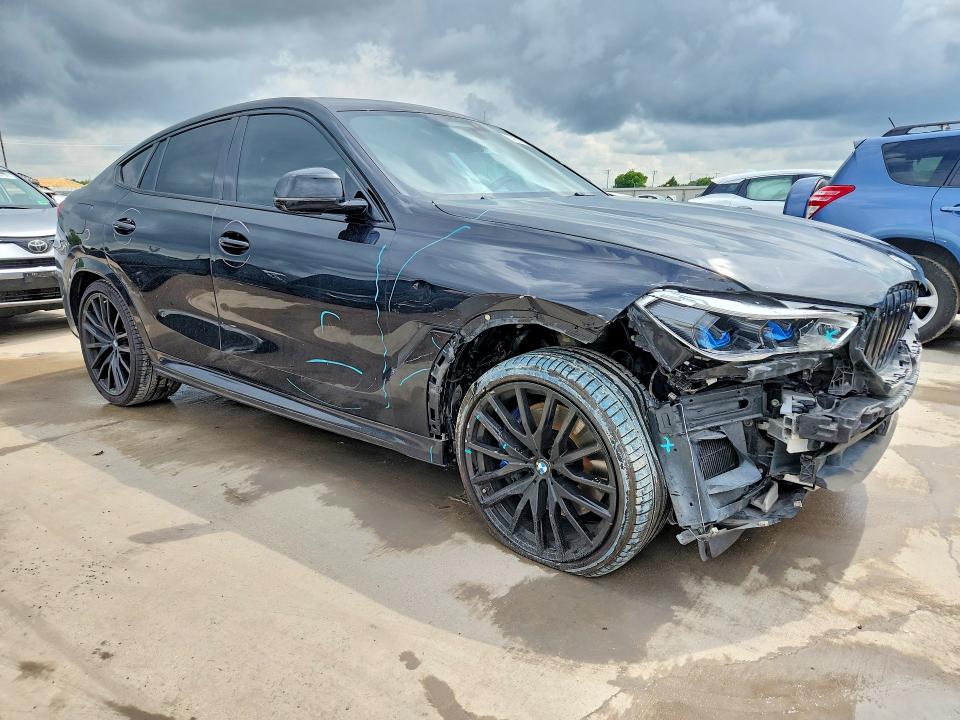 2020 BMW X6 VIN 5UXCY6C06L9C89665 COPART salvage auction — FRONT END, Tx - Salvage Vehicle Title, sold $25,500 on 2026-07-30 (photo 4)