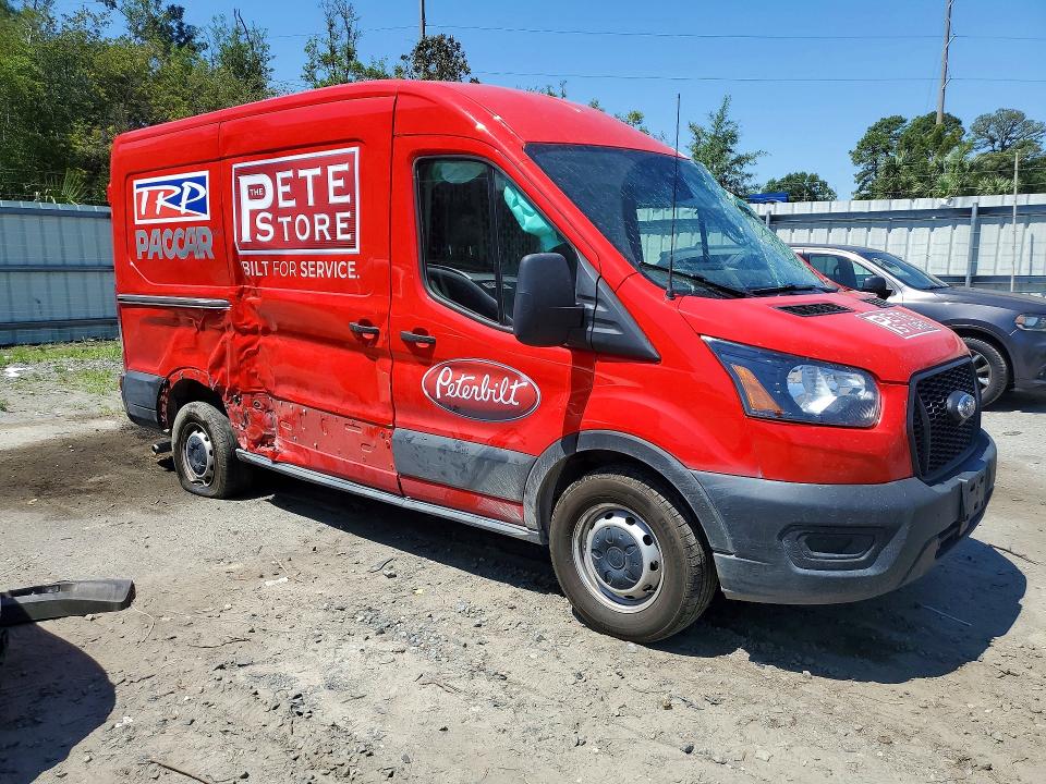 2023 Ford Transit VIN 1FTYE1C80PKB78422 COPART salvage auction — SIDE, Ga - Cert Of Title-Salvage, sold $3,250 on 2026-08-12 (photo 4)