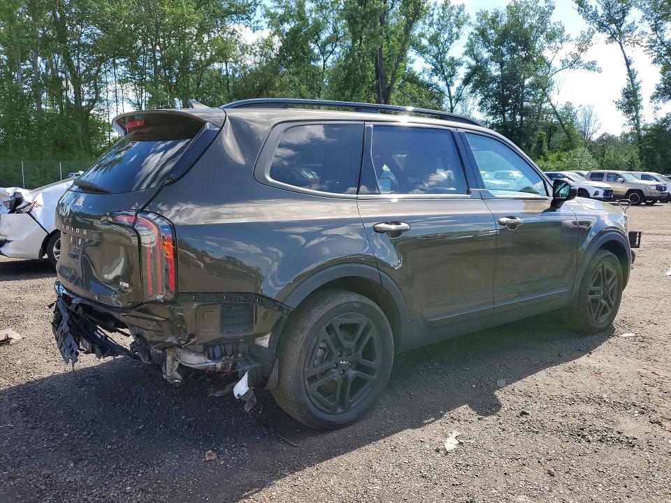 2024 Kia Telluride VIN 5XYP5DGC2RG471548 COPART salvage auction — REAR END, Ct - Cert Of Title-Salvage, sold $725 on 2026-07-31 (photo 3)