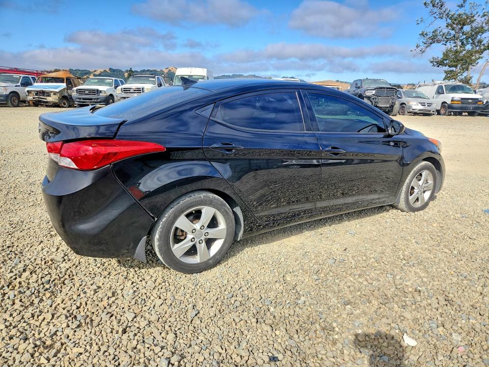 2013 Hyundai VIN KMHDH4AE7DU753482 COPART salvage auction — REAR END, Salvage Title, sold $1,100 on 2026-07-16 (photo 3)
