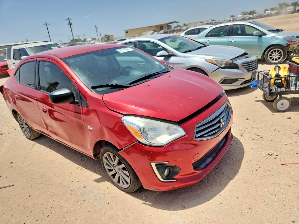 2017 Mitsubishi Mirage VIN ML32F4FJ6HH003824 COPART salvage auction — REAR END, Tx - Salvage Vehicle Title, sold $125 on 2026-07-30 (photo 4)
