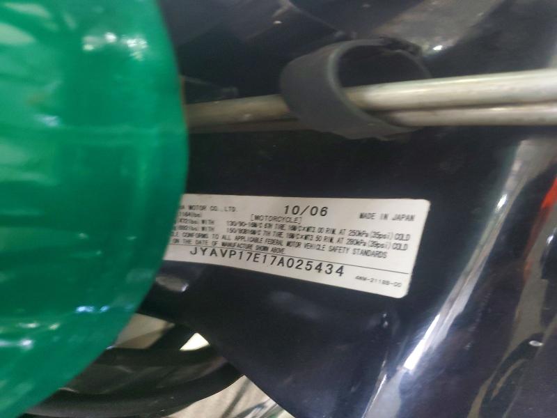 2007 Yamaha Xv VIN JYAVP17E17A025434 COPART salvage auction — FRONT END, Ky - Bill Of Sale/Part Only/No Titl, sold $1,050 on 2026-07-22 (photo 9)