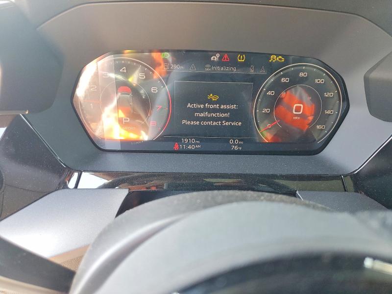 2026 Audi A3 VIN WAUGUDGY9TA024489 COPART salvage auction — FRONT END, CA - SALVAGE CERTIFICATE, sold $11,500 on 2026-09-11 (photo 9)