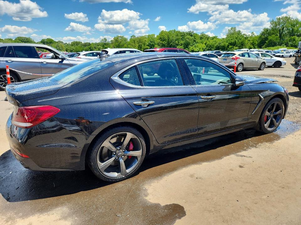 2019 Genesis G70 VIN KMTG34LE8KU014665 COPART salvage auction — FRONT END, Ct - Cert Of Title-Salvage, sold $6,200 on 2026-07-07 (photo 3)