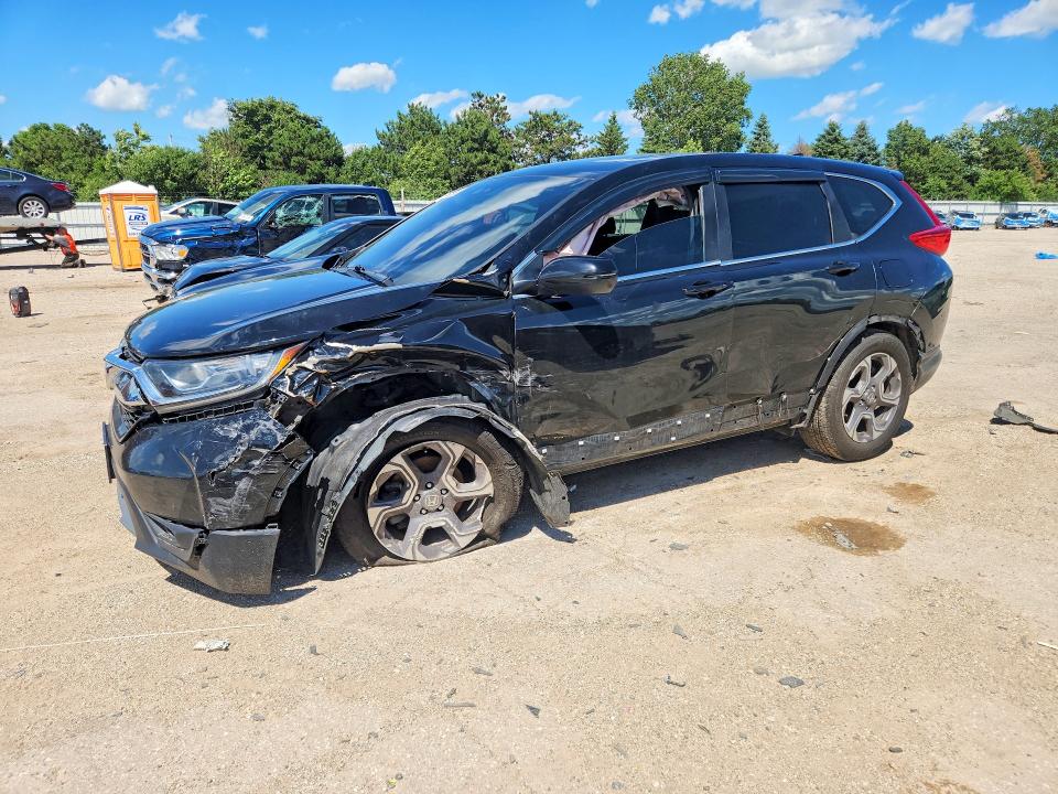 2018 Honda Cr-v VIN 7FARW2H56JE096743 COPART salvage auction — SIDE, Il - Salvage Certificate, sold $1,100 on 2026-07-28 (photo 1)