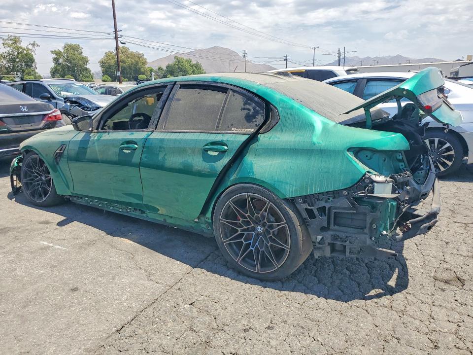 2024 BMW M3 VIN WBS33AY00RFT18587 COPART salvage auction — REAR END, Ca - Dis/Dlr/Exp Only Clean Title (P), sold $32,500 on 2026-07-27 (photo 2)