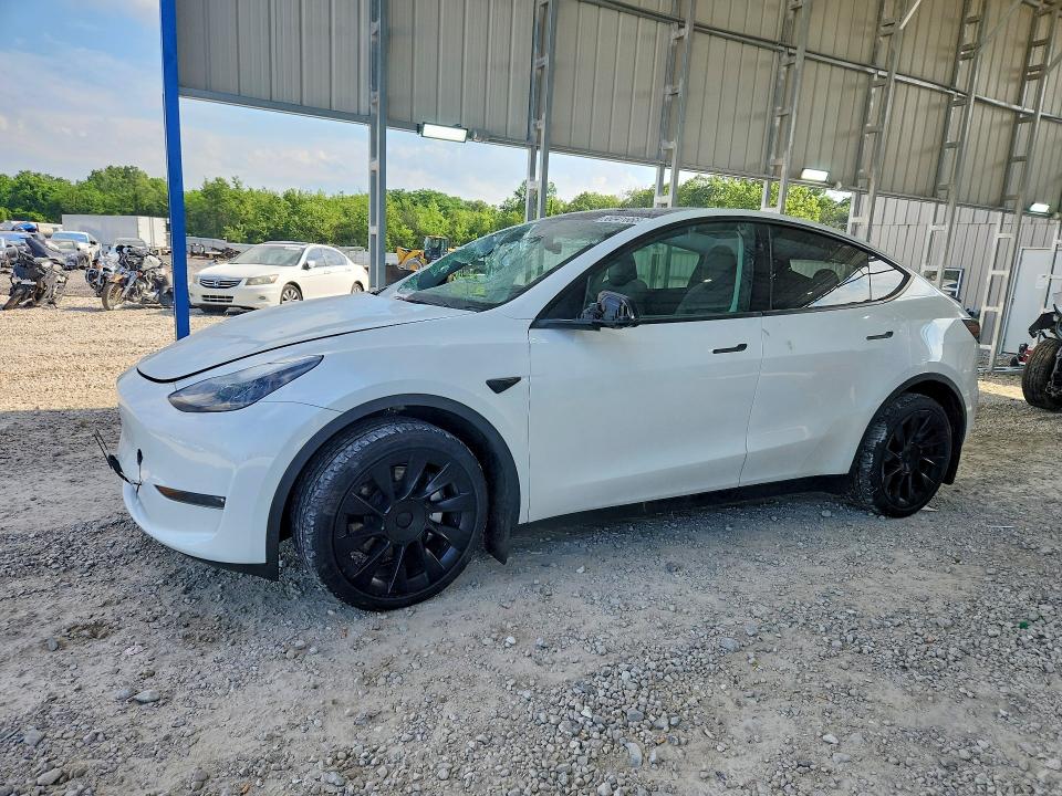 2023 Tesla Model y VIN 7SAYGDEE3PA207780 COPART salvage auction — HAIL, MO - SALVAGE CERTIFICATE OF TITLE, sold $12,800 on 2026-07-27 (photo 1)