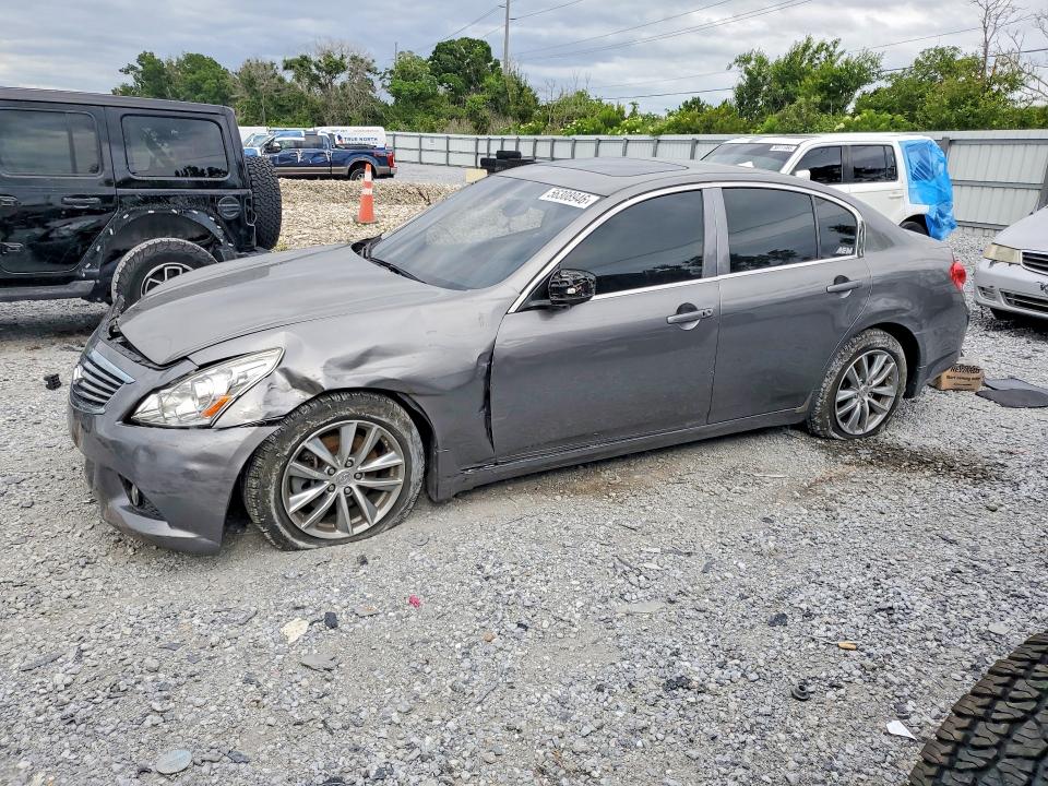 2010 Infiniti G37 VIN JN1CV6AP0AM408816 COPART salvage auction — SIDE, Fl - Cert Of Title Slvg Rebuildable, sold $1,250 on 2026-07-07 (photo 1)