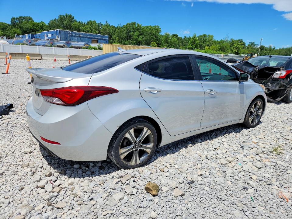 2015 Hyundai Elantra VIN KMHDH4AH6FU372235 COPART salvage auction — MECHANICAL, Oh - Certificate Of Title, sold $1,650 on 2026-07-24 (photo 3)