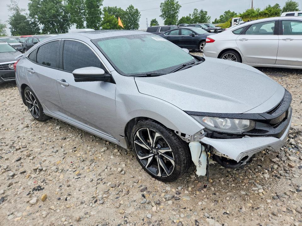 2018 Honda Civic VIN 2HGFC1E51JH709174 COPART salvage auction — FRONT END, Mi - Certificate Of Title, sold $5,400 on 2026-07-02 (photo 4)